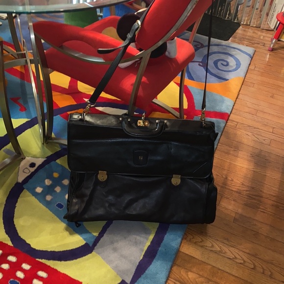 Rare Mark Cross Leather Vintage Hanging Garment Bag - Picture 5 of 9